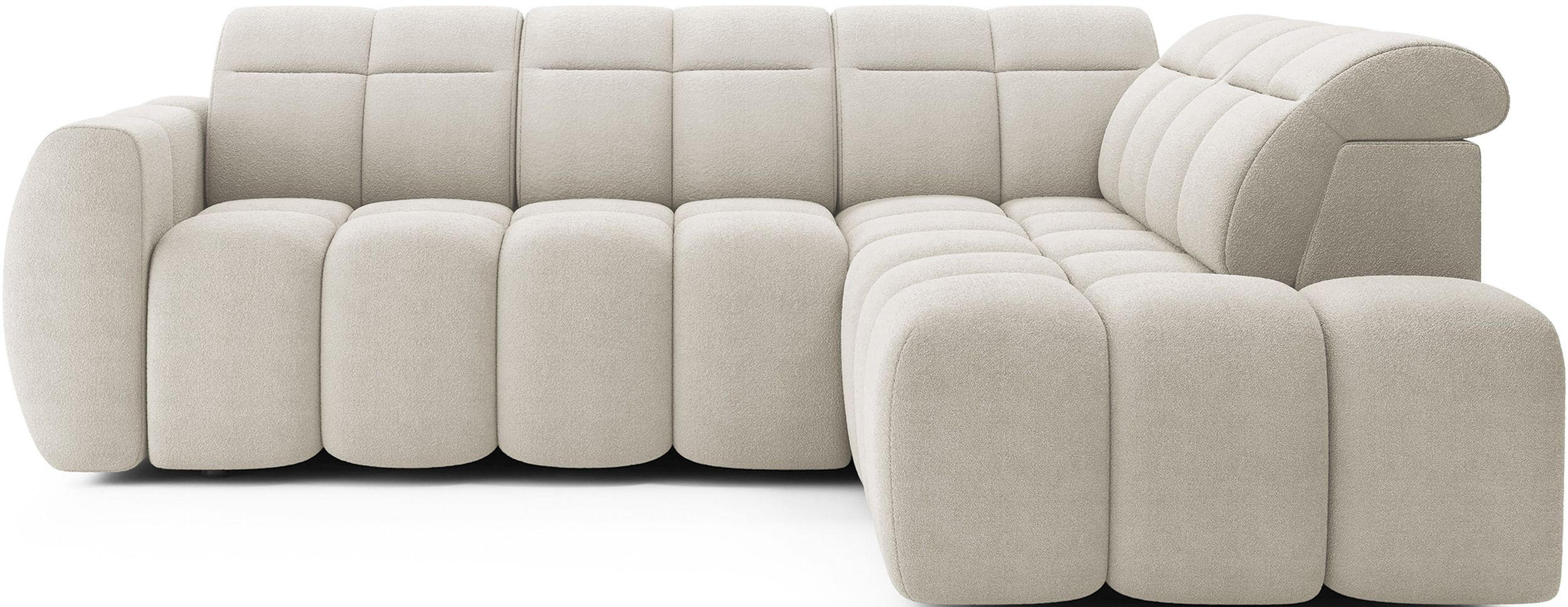 ECKSOFA Eagle R - Creme (Royal 18) - Creme, Holzwerkstoff (258/208cm) - Möblo