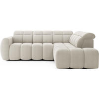 ECKSOFA Eagle R - Creme (Royal 18) - Creme, Holzwerkstoff (258/208cm) - Möblo