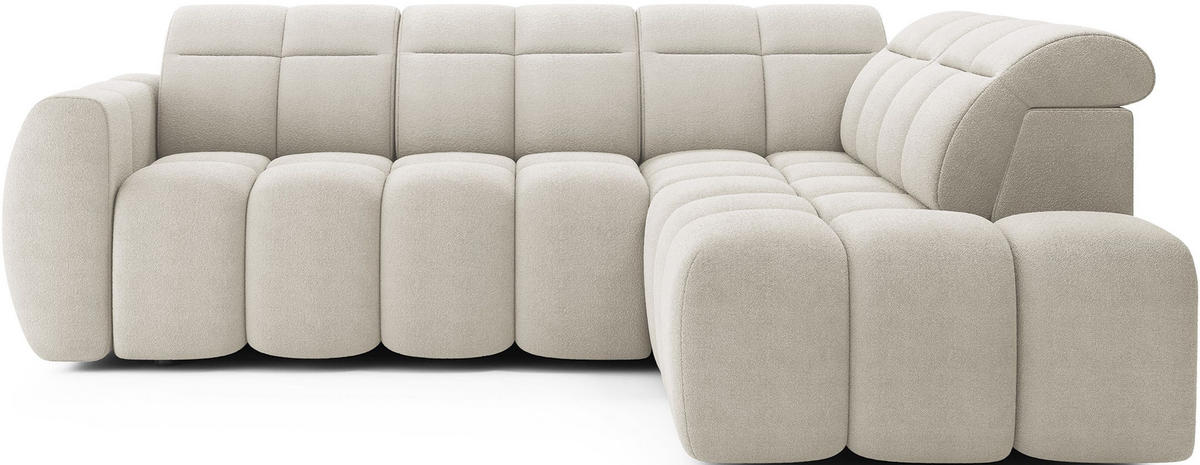 ECKSOFA Eagle R - Creme (Royal 18) - Creme, Holzwerkstoff (258/208cm) - Möblo