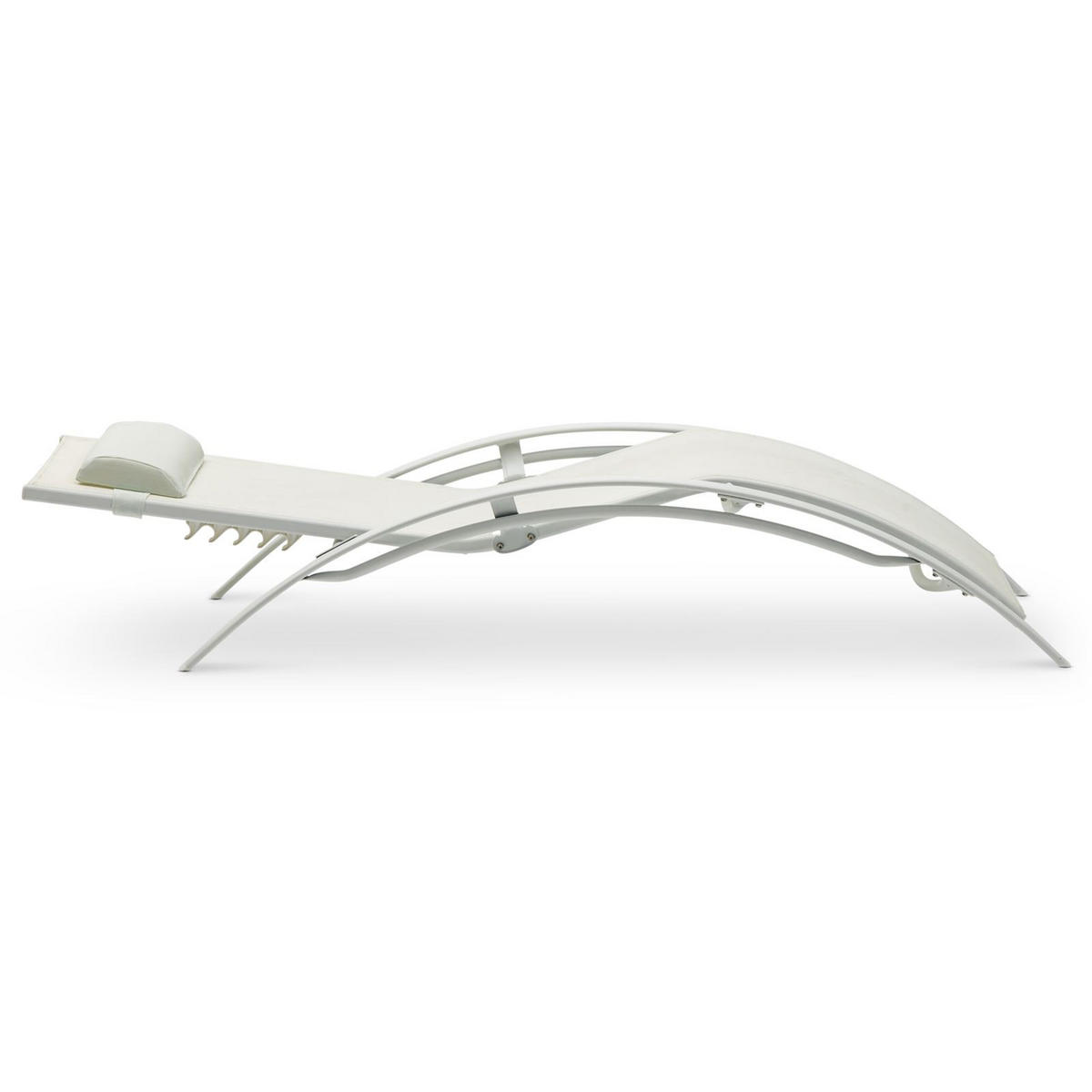 GARTENLIEGE RELAX cremeweiß - Creme, Textil/Metall (179/88/64cm) - IDIMEX