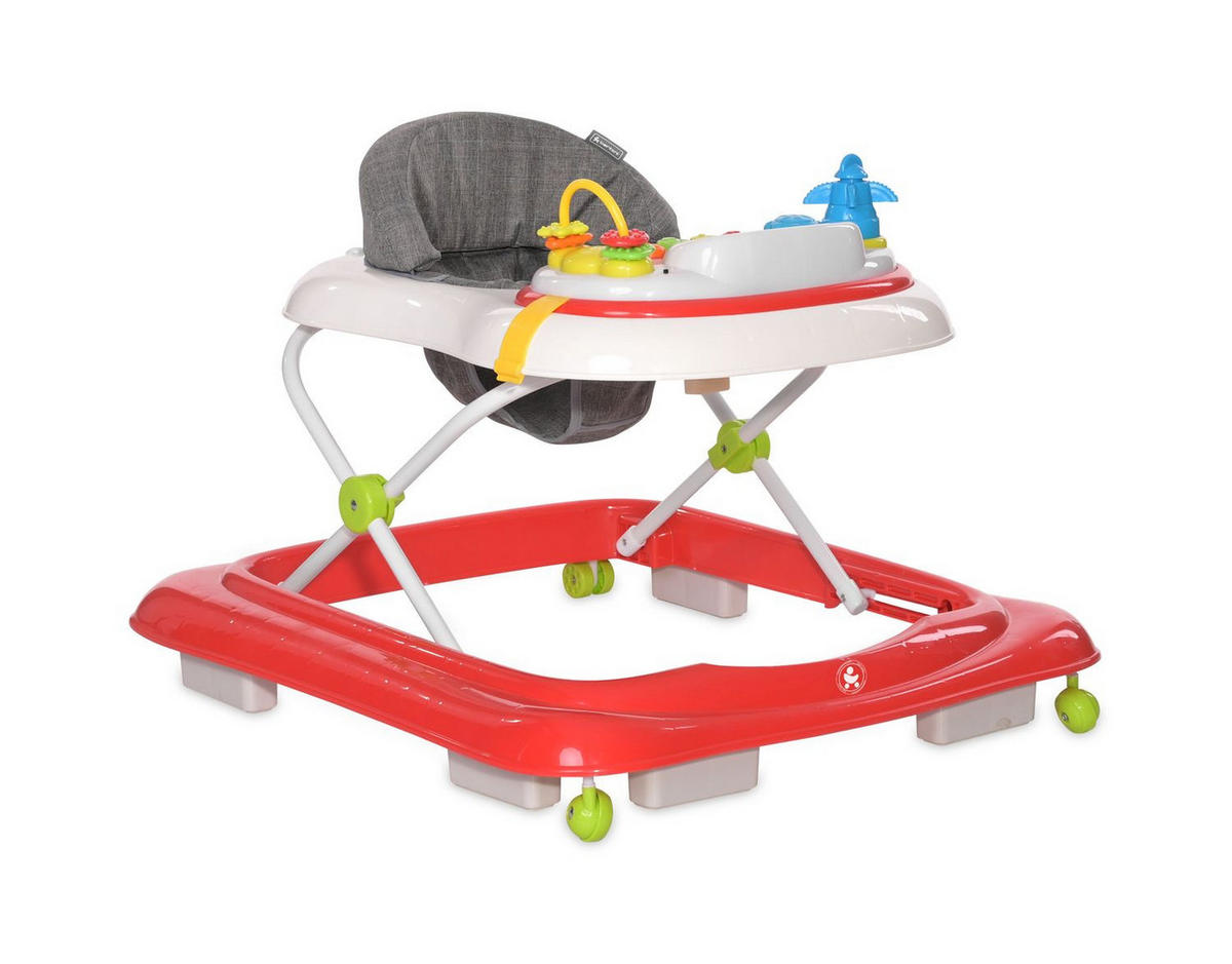 LAUFLERNHILFE Sea Adventure rot Spielcenter Musikfunktion höhenverstellbar - Rot, Kunststoff (62/62/70cm) - Lorelli