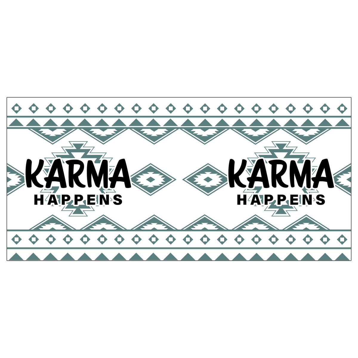 KAFFEEBECHER Karma happens Weiß 320 ml - Weiß, Keramik (0.32L) - United Labels