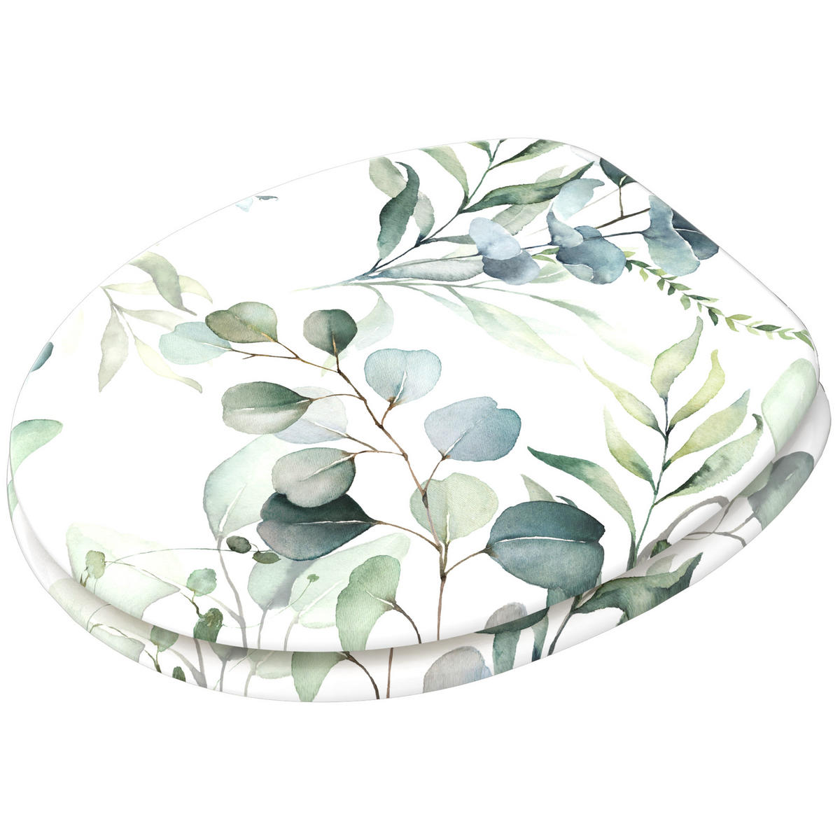 WC-SITZ Eukalyptus - Weiß, Holzwerkstoff (38/6/47cm) - Sanilo