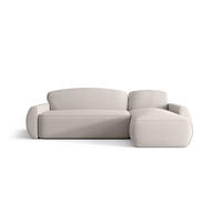 ECKSOFA mit Schlaffunktion LUCAS Curio 02 Rechts - Creme, Textil (240/145cm) - Bedante