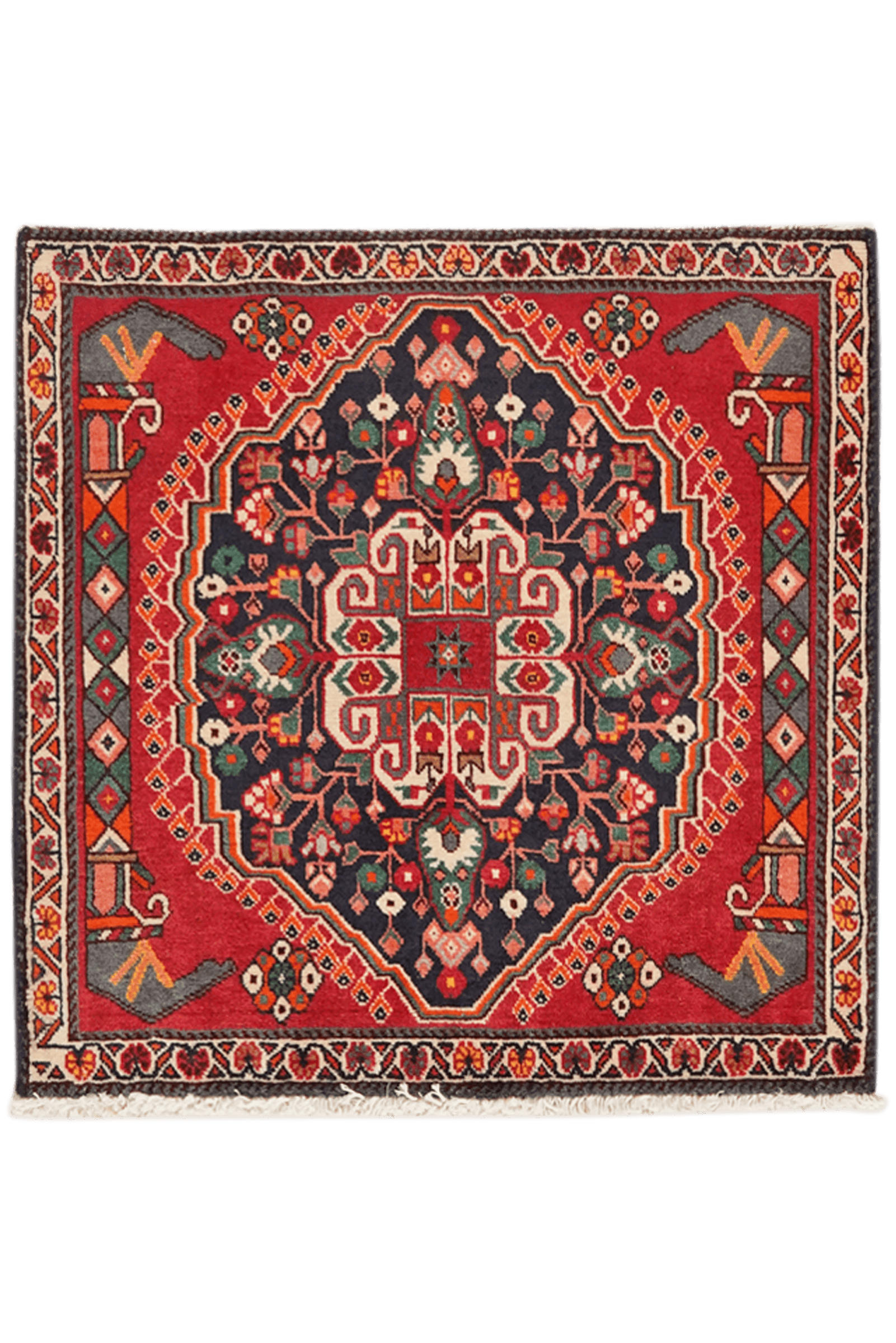 Looma Orientteppich Rot 63x63 cm