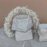 HAARKRANZ Trockenblumen beige weiß - weiß - Weiß, Naturmaterialien (30cm) - Lykke & You