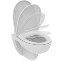 WC-SET MIT ABSENKAUTOMATIK i.life A weiß 54,5 x 36,5 x 37 cm - Weiß, Keramik (36.5/37/54.5cm) - Ideal Standard