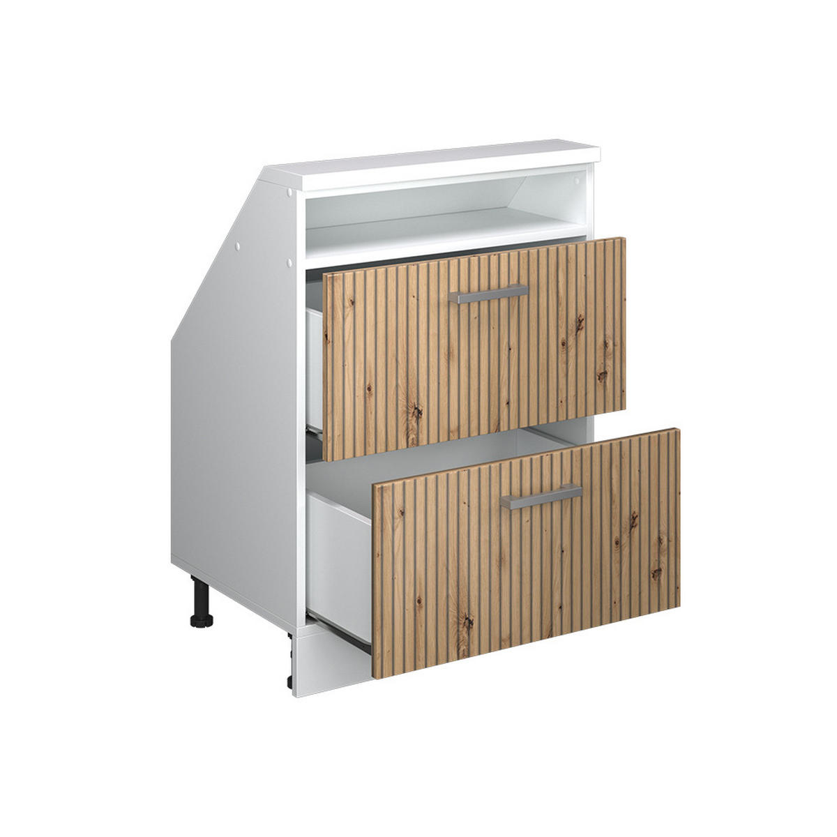 ŠIKMÁ SKŘÍŇ Rion Dub řemeslný/bílý - bílá/dub artisan, kompozitní dřevo (60/81.6/46cm) - Vicco