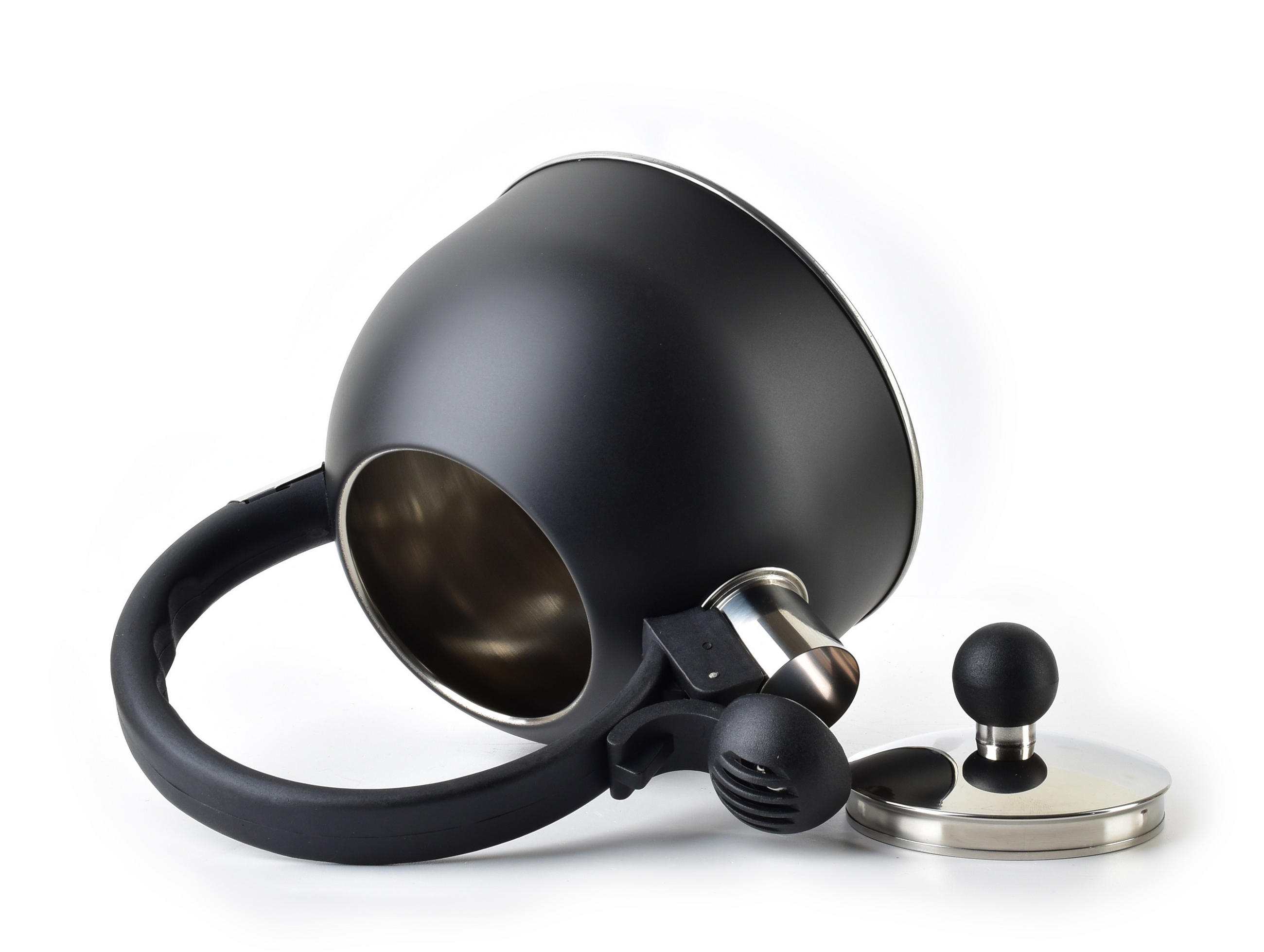 WASSERKESSEL Sam Schwarz 19/19/22 cm Metall - Schwarz, Metall (19cm) - Mondex