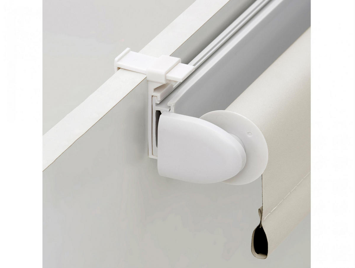 ROLLBARES Undurchsichtige Rollo Einfacher Einbau - Hellgrau, Textil (140/180/1cm) - Purline