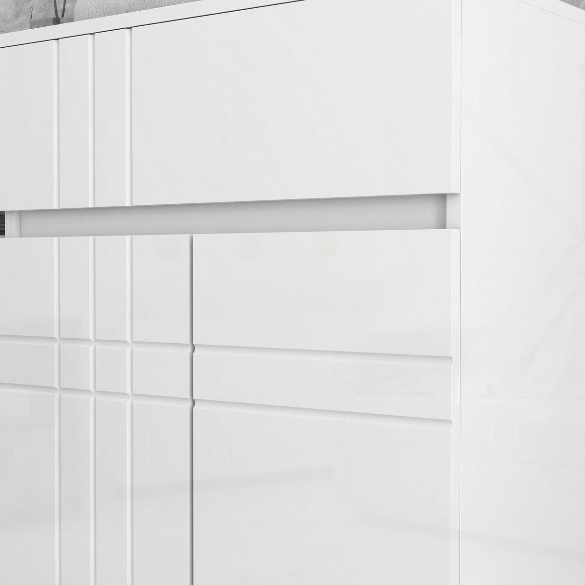 BADSCHRANK Weiß 60/30/80 cm - Weiß, Holzwerkstoff (60/80/30cm) - PANGIVO