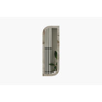 WANDSPIEGEL 120x40cm Granit Optik Designspiegel - Grau, Glas (120/40/2cm) - Ibonto