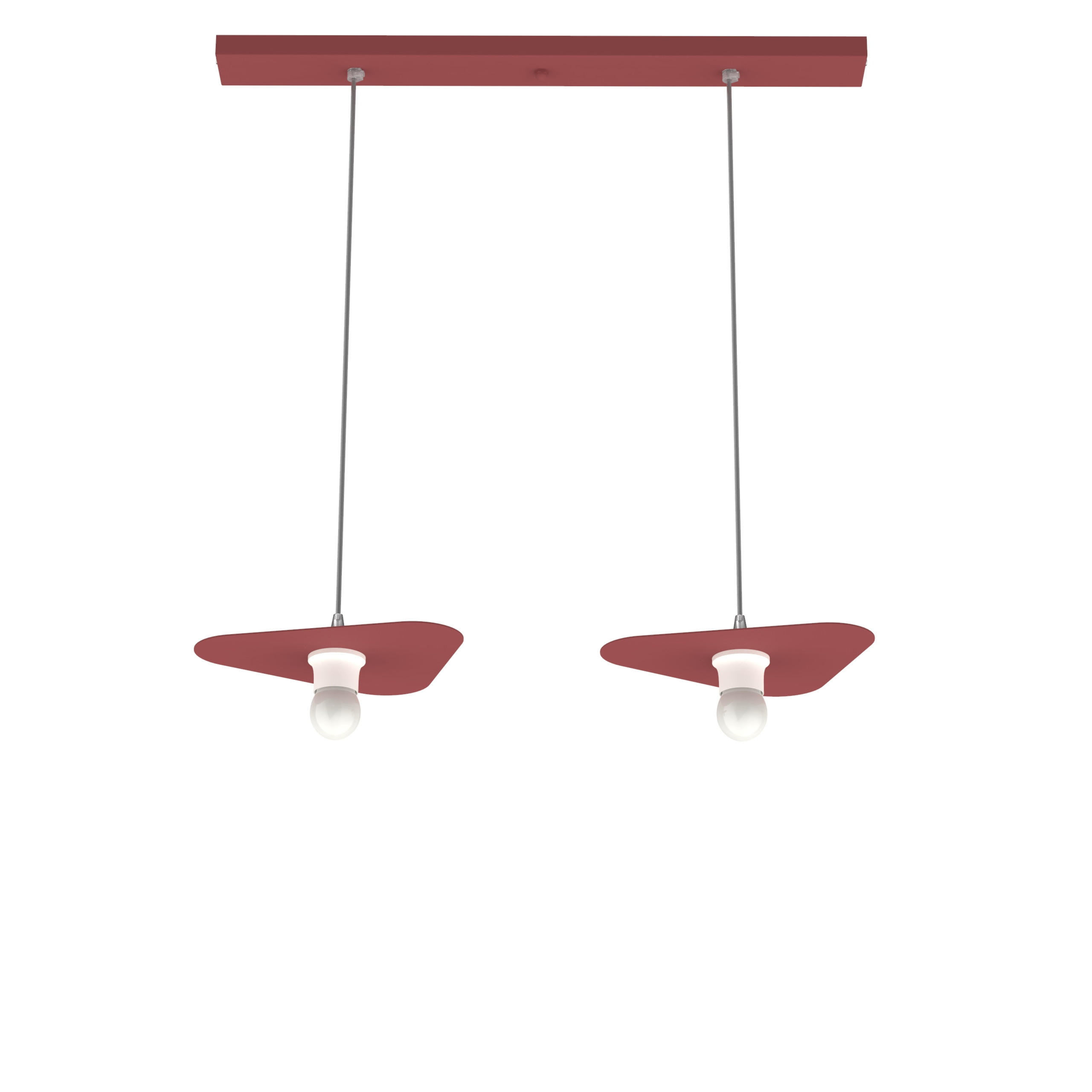 Lumicom Hängeleuchte Rot 30x7x25 cm