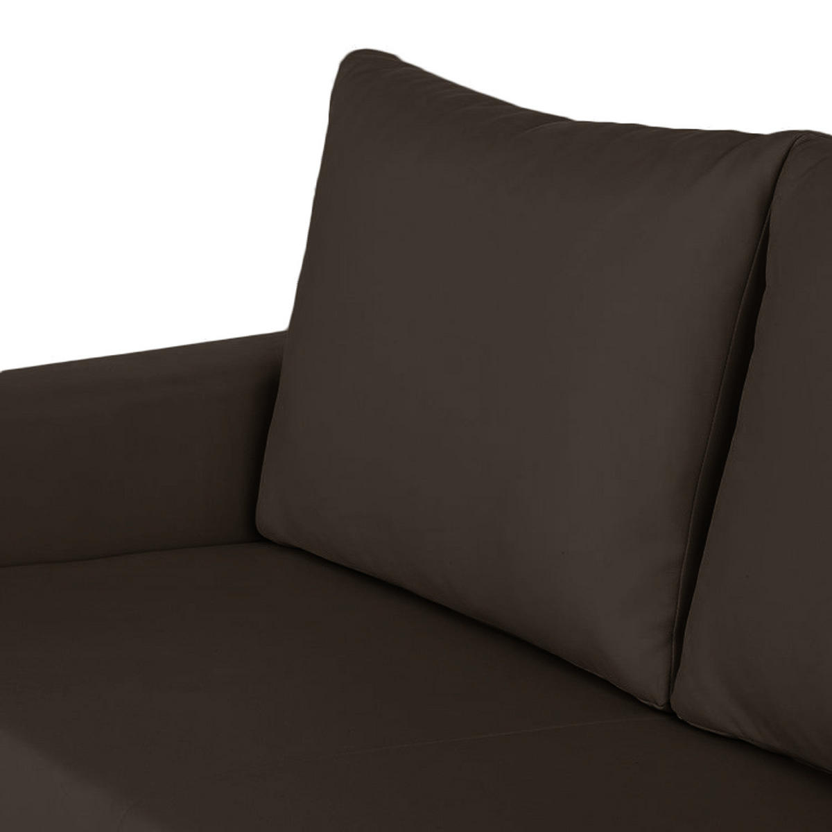 SCHLAFSOFA - Silberfarben/Braun, Kunststoff (173/90/90cm) - home24