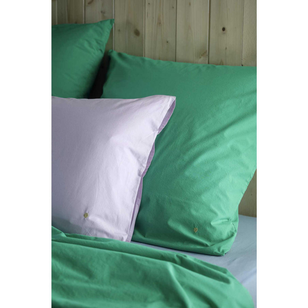 KISSENBEZUG Céleste detox 50 x 70 cm - Grün, Textil (50/70cm)