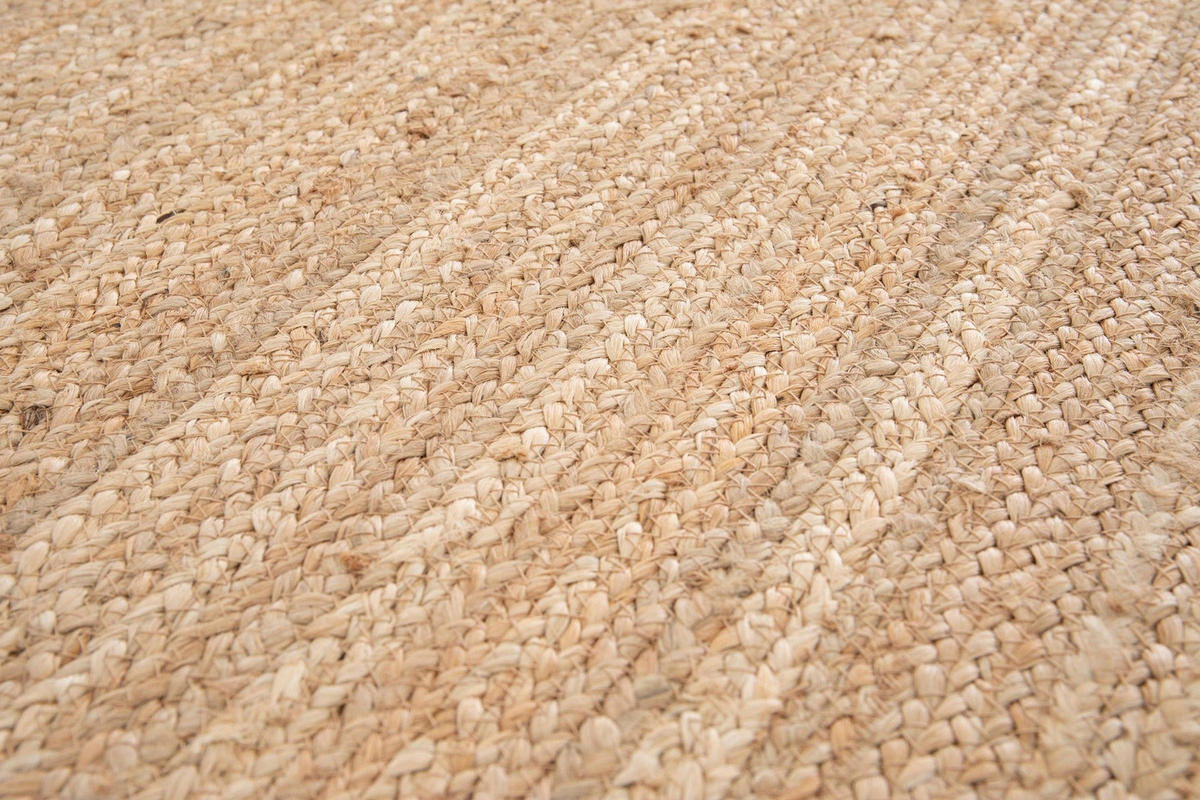 TEPPICH quadratisch aus natürlicher Jute beige - Beige, Naturmaterialien (160/160cm) - AFK Living