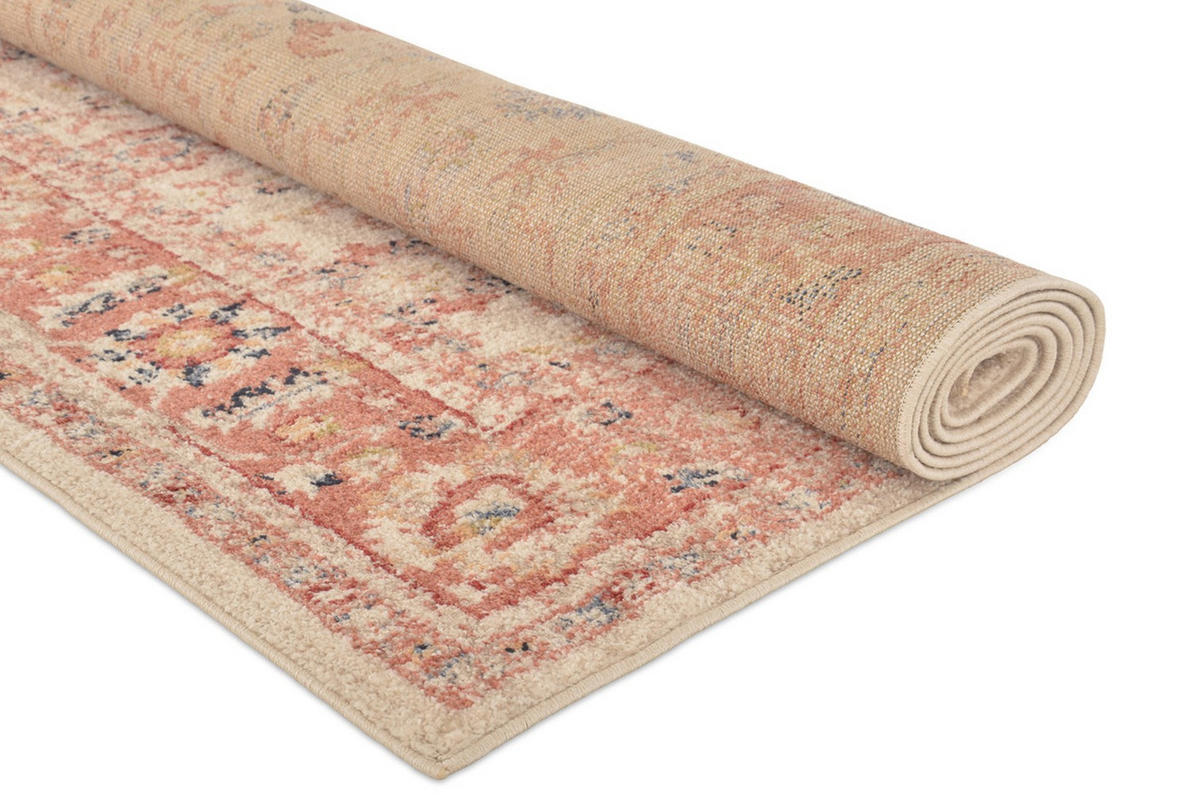 HEATSET-TEPPICH Florence Creme/Rot 200x290 cm - Multicolor, Textil (200/290cm) - Vercai Rugs