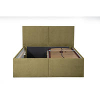 POLSTERBETT Milano Currygelb 180 x 200 x 40 cm Stauraum ohne hydraulische Funktion Mit hochwertiger Matratze H3 (bis 120 kg) und Lattenrost - Currygelb, Holz (180/200cm) - Halmon Schlafkomfort Betten 
