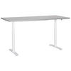 SCHREIBTISCH grauweiß 180/72 cm elektrisch höhenverstellbar Destin IV - Weiß/Grau, Holz (72/180/67cm) - Beliani