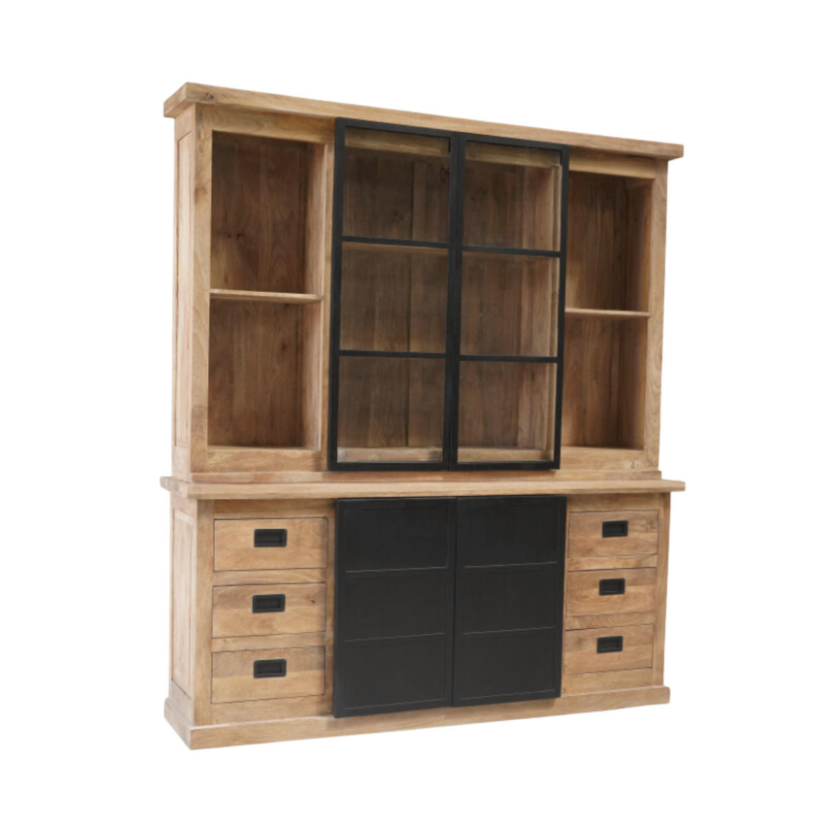 VITRINE Nashville Braun 45/200/220 cm - Braun, Holz (200/220/45cm) - Starfurn