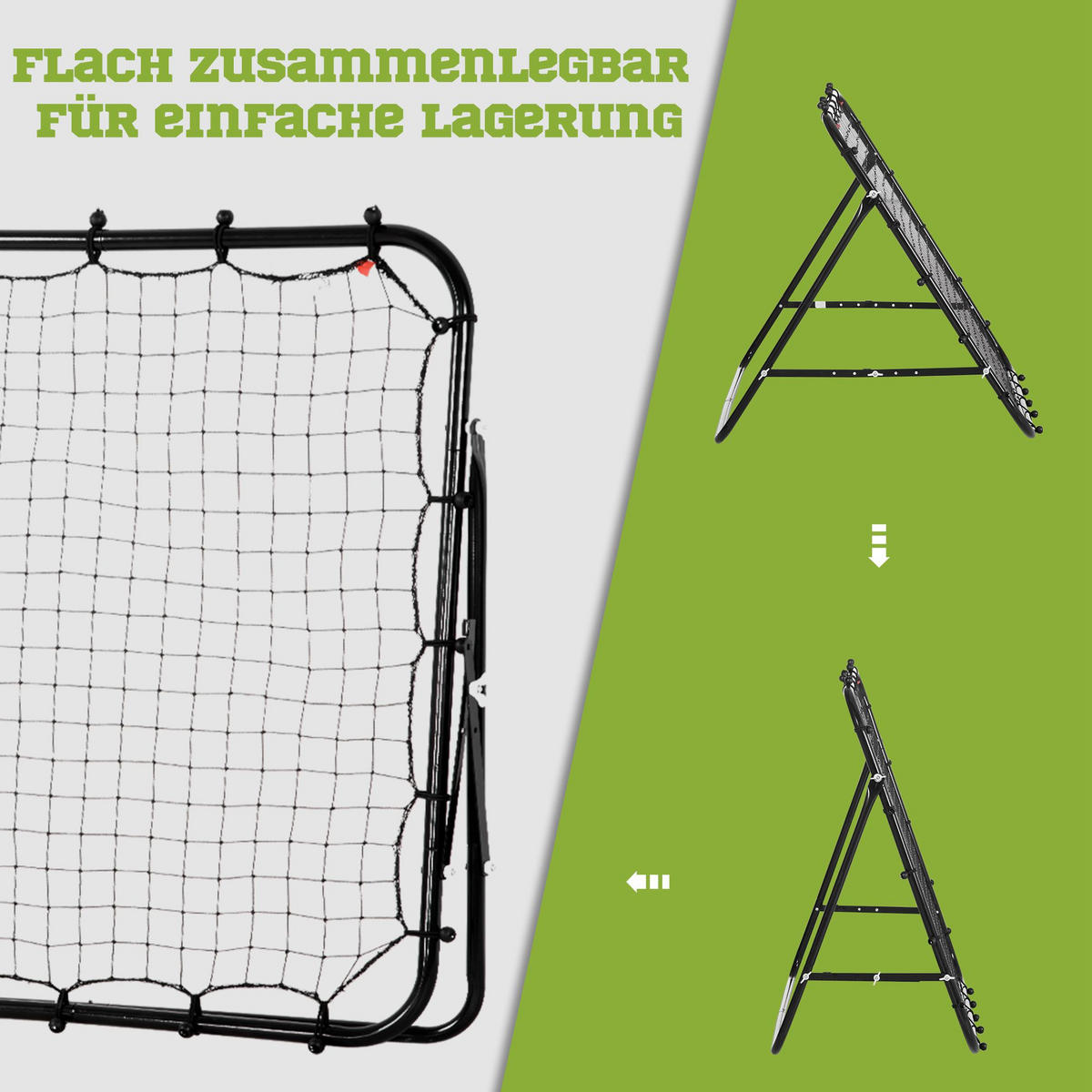 FUSSBALLTOR, PE, Schwarz, 96L x 80B x 96H cm - Schwarz, Metall (80/96cm) - HOMCOM