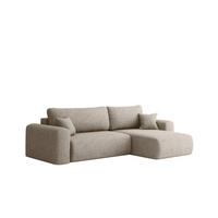 ECKSOFA Flora In Verita - Champagner, Holzwerkstoff/Textil (272/145cm) - Fun Möbel