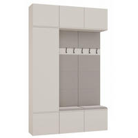 DULAP modern, set de dulapuri: dulap pentru haine și dulap pentru pantofi „cașmir” 150/238/35 - cașmir, compozit lemnos (150/238/35cm) - RAUMHIRSCH FURNITURE