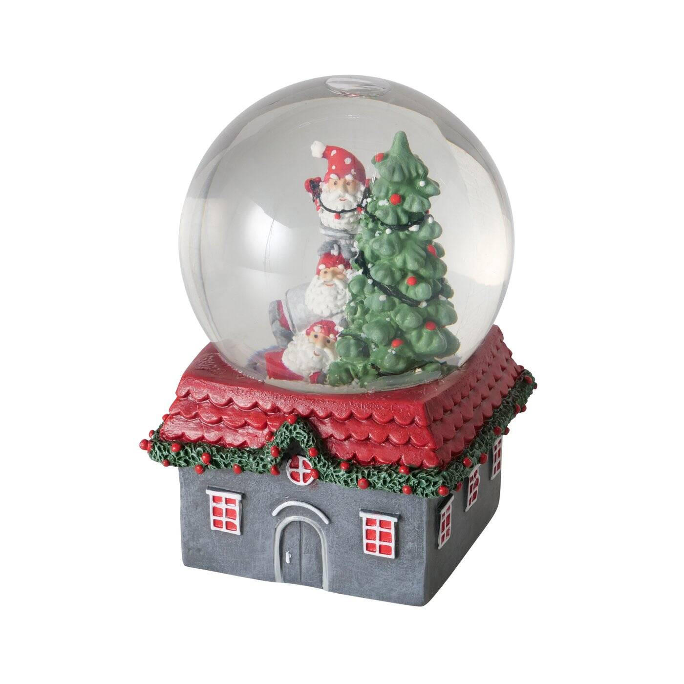 SCHNEEKUGEL Haus Monti Ø10 cm - Multicolor, Kunststoff (10/14.4/10cm) - Boltze Home