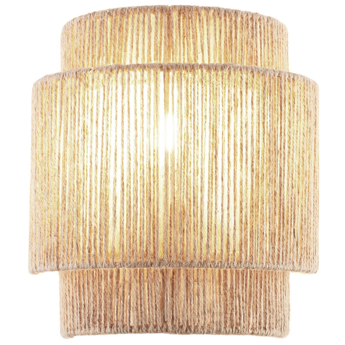 WANDLEUCHTE Lignea Lux,23 x 12 x 25,5 cm,natur - Naturfarben, Metall (23/25.5/12cm) - tectake