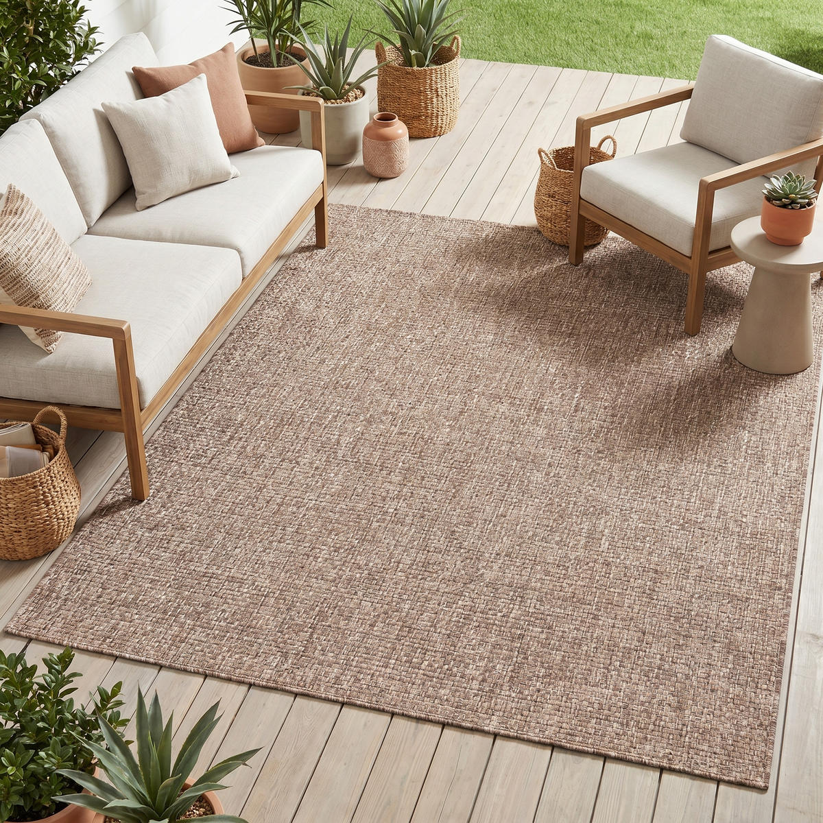 TEPPICH VERANO BRAUN 60/200 cm - Braun, Textil (60/200cm) - Tapiso