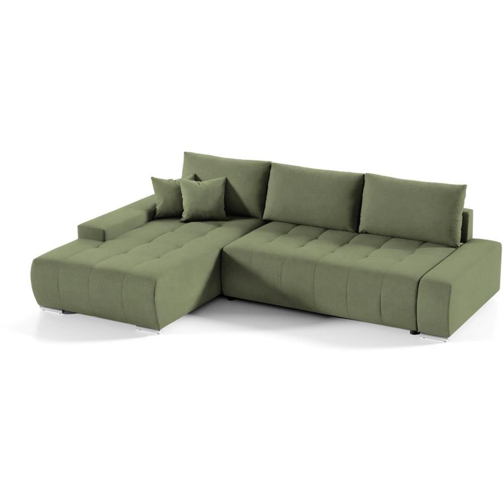 Beautysofa Ecksofa Grün 267x186 cm