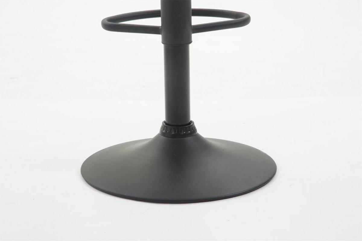 BARHOCKER 2er Set Lederlook braun - Schwarz/Braun, Textil/Metall (51/89/52cm) - CLP