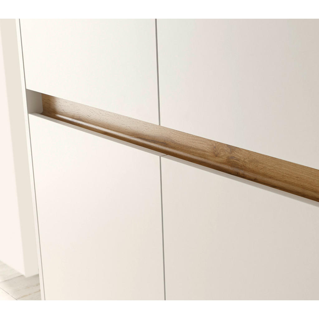 Thumbnail - Furn.Design Aktenschrank, Weiß, Eiche Wotan, Holzwerkstoff, Nachbildung,Eiche, Uni, Holz Optik, 4 Fächer, Rechteckig, 10...