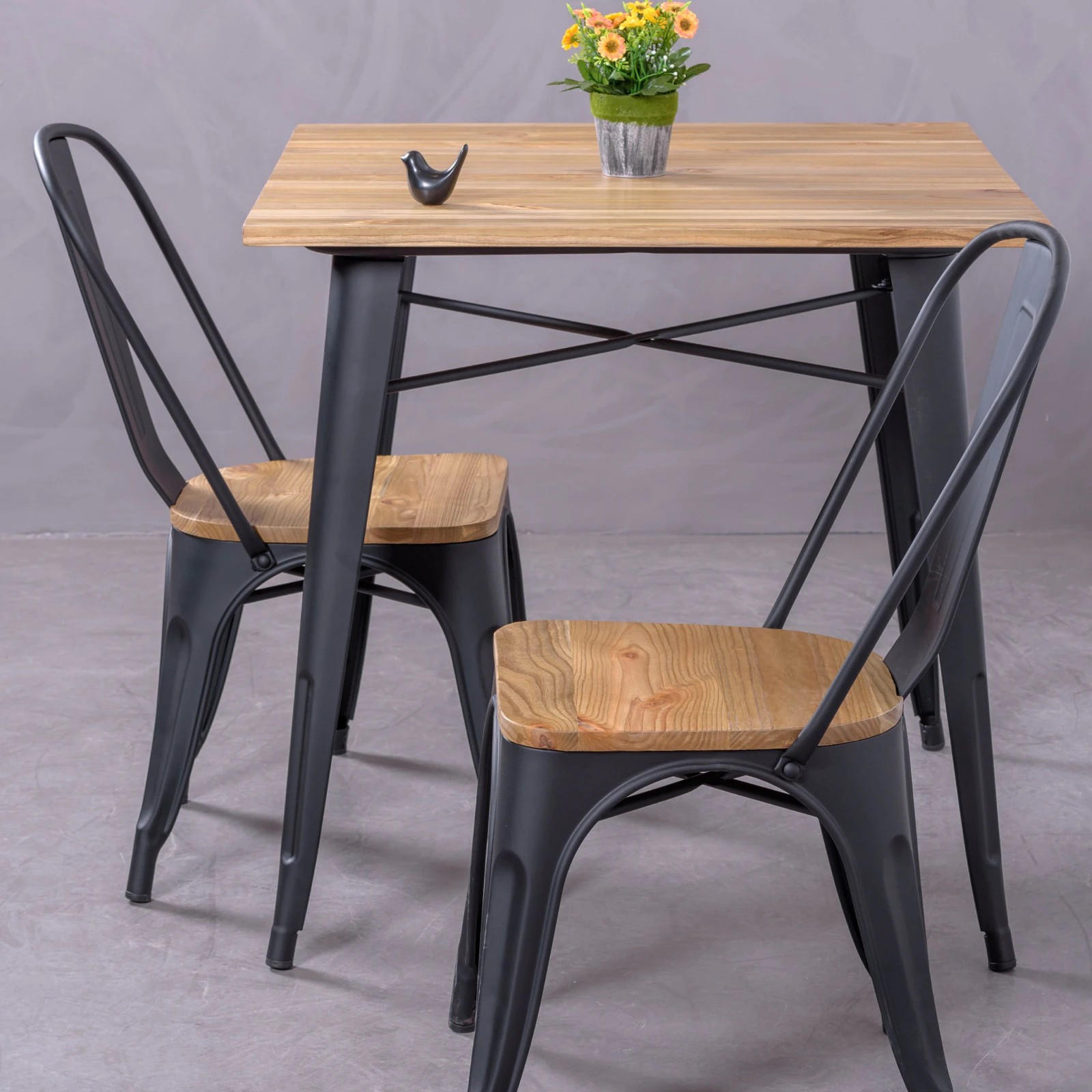 STUHL Metall Schwarz - Schwarz, Metall (44/83/53cm) - Nest Dream