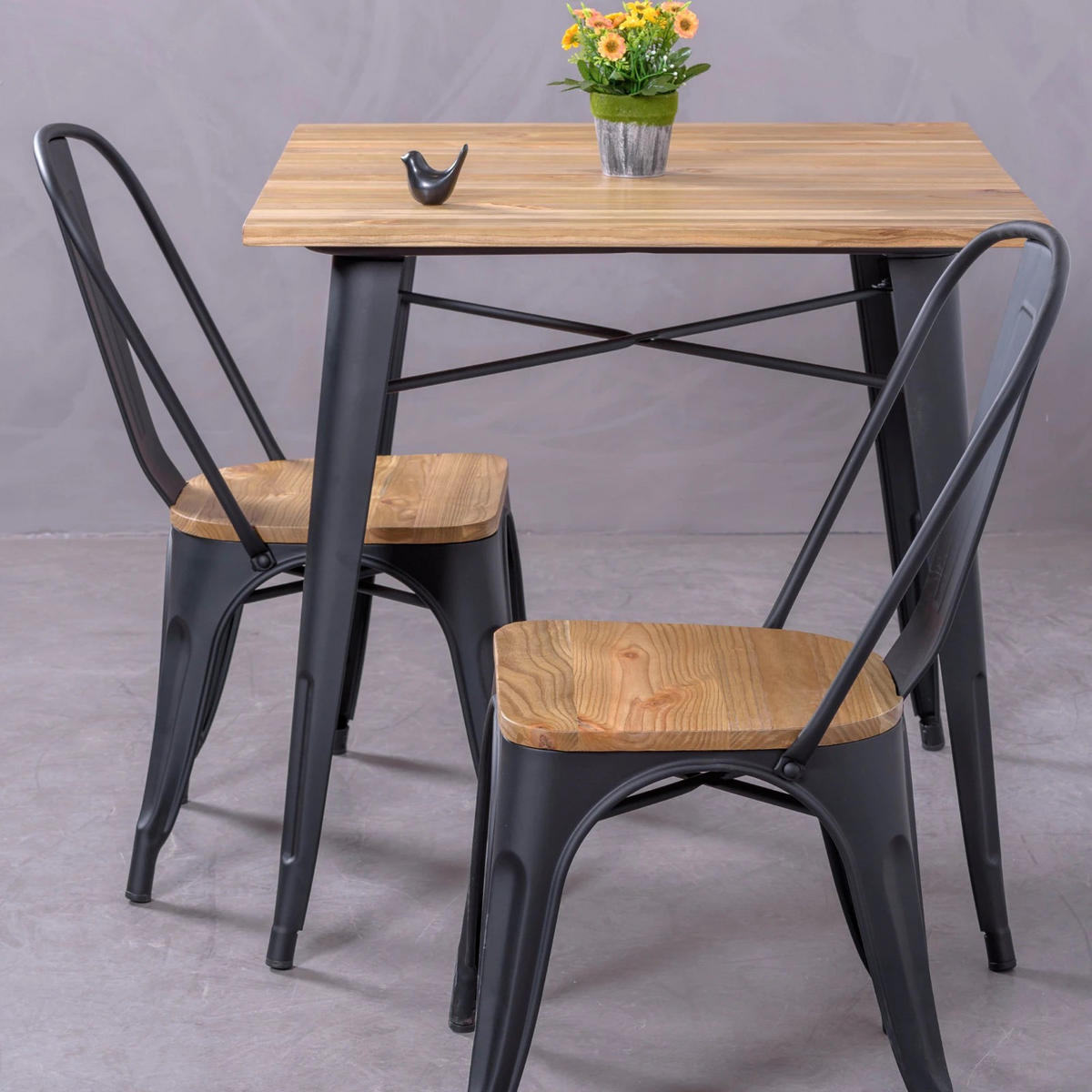 STUHL Metall Schwarz - Schwarz, Metall (44/83/53cm) - Nest Dream