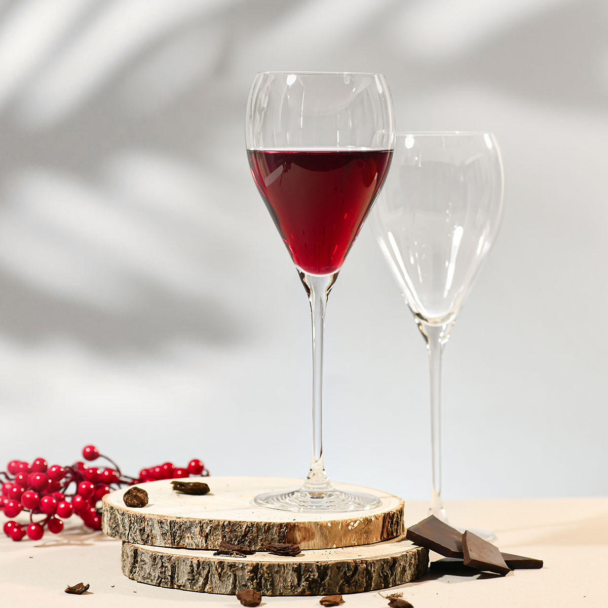 ROTWEINGLÄSER Perla, 4er-Set, 510 ml - Transparent, Glas (0.48L) - Krosno Glass