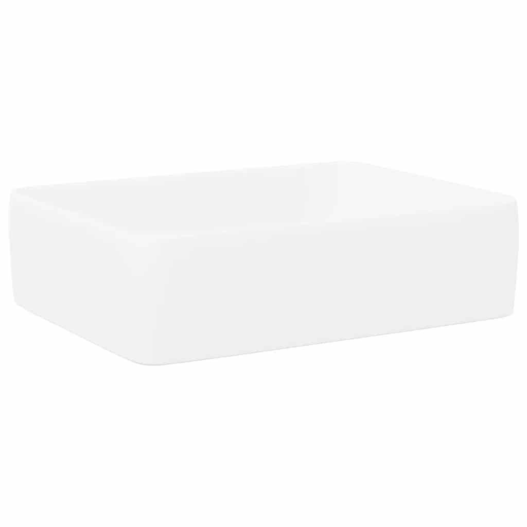 WASCHBECKEN Lathrop 48/37/13 cm - Weiß, Keramik (48/13/37cm) - Nettlife