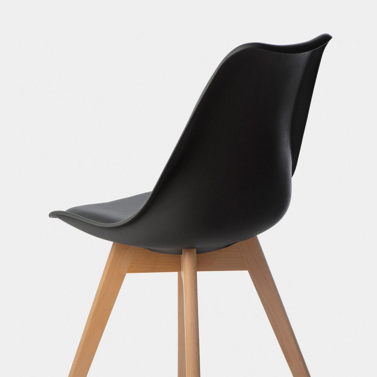 ESSZIMMERSTUHL Kler Schwarz 48 cm x 82 cm 4er-Set - Schwarz, Kunststoff (48/82/57cm) - Klast Home