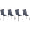 BESUCHERSTUHL Apeldoorn - 2er Set grau - Grau, Holz (43/87/47cm) - TPFLiving