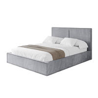 POLSTERBETT mit Bettkasten und Lattenrost, Bett mit Matratze H3/H4 - EMMI 180x200 Hellgrau - Hellgrau, Holzwerkstoff/Textil (180/200cm) - ALTDECOR