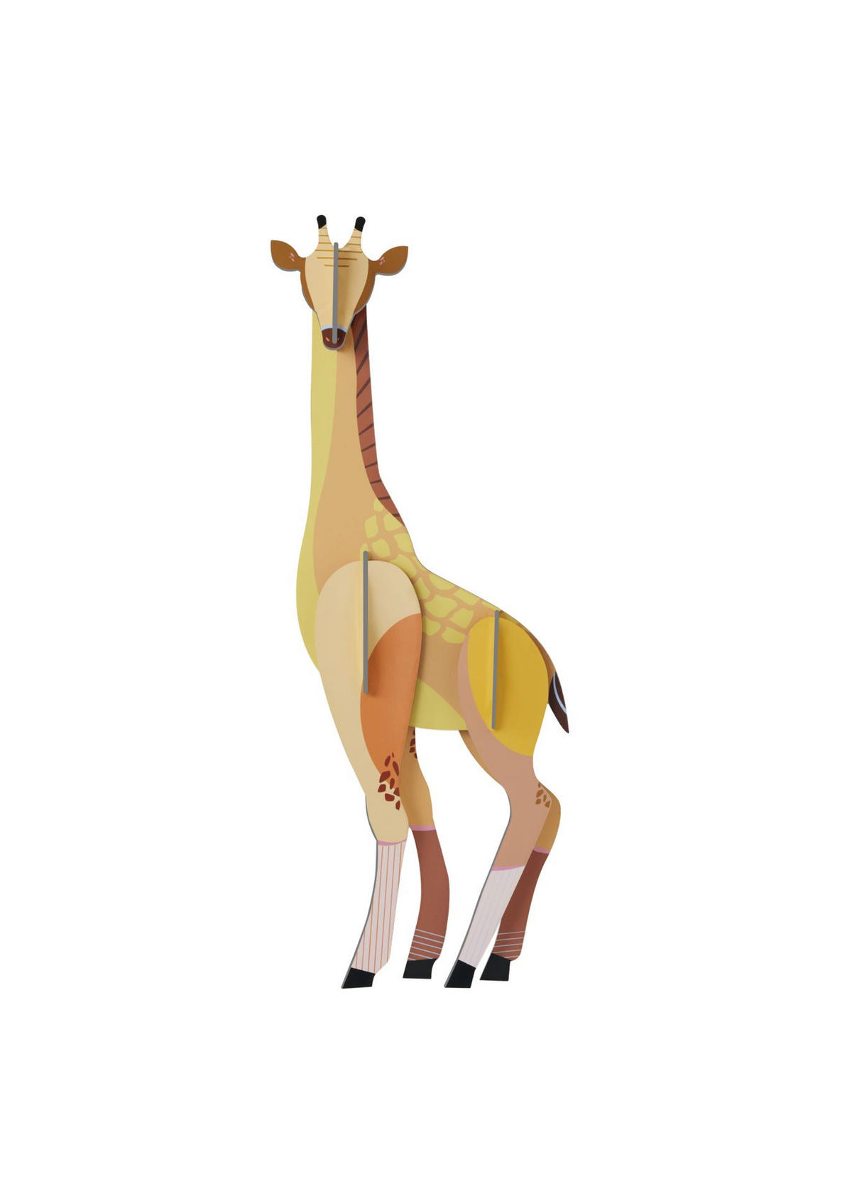 WANDSKULPTUR Bunt 5/43 cm - Multicolor, Wellpappe (5/43/15cm) - Studio Roof