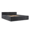 POLSTERBETT Casto mit Stauraum 200/200 cm Anthrazit im Terra NW Stoff - Anthrazit/Schwarz, Holz/Holzwerkstoff (200/200cm) - AltaBeds
