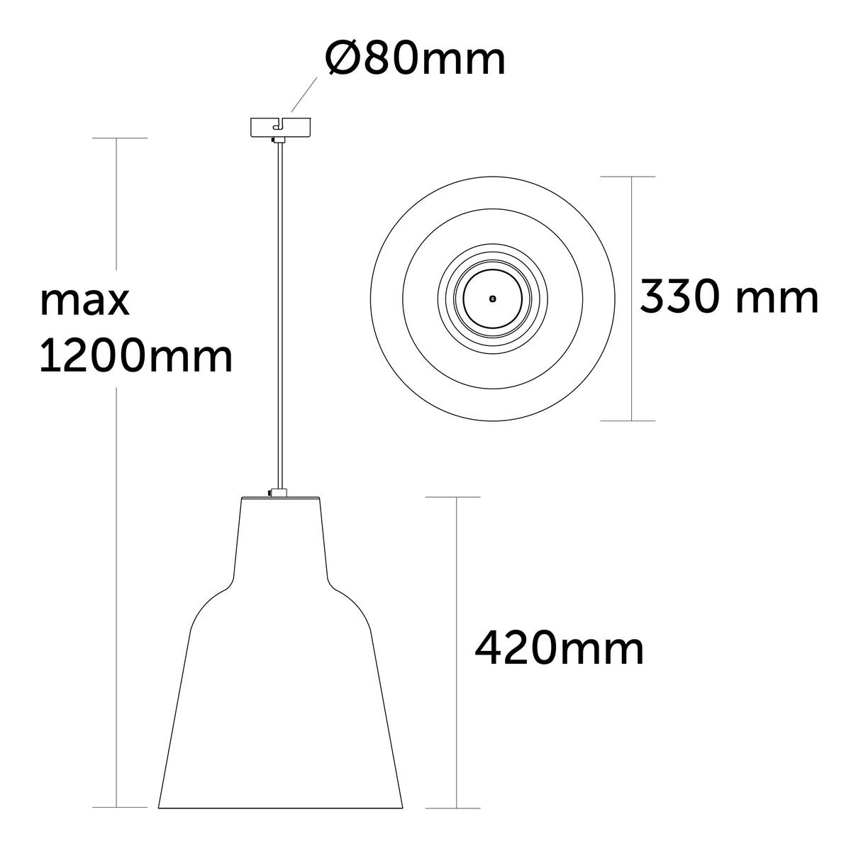 HÄNGELEUCHTE - Braun, Metall (33/33/42cm) - Lumicom
