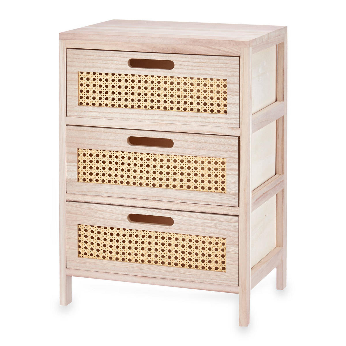 KOMMODE Wiener Geflecht 29/40/58 cm - Braun, Holz (40/58/29cm) - Giftdecor