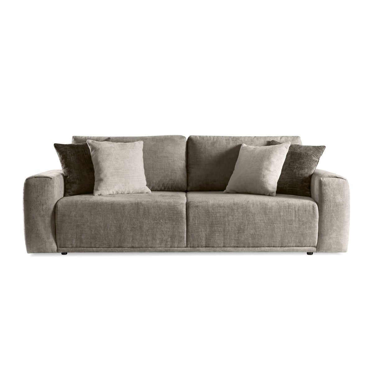 SOFA Alcamo Braun, Schlafsofa - Braun, Holzwerkstoff/Textil (250/93/118cm) - Bettso