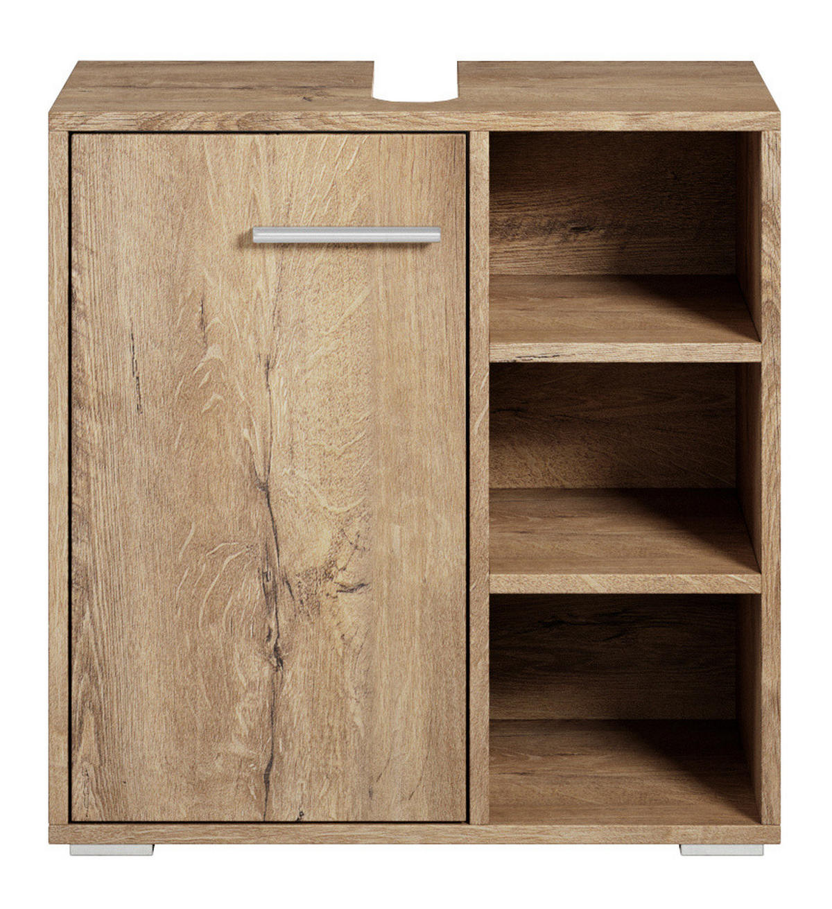 OMARICA POD UMIVALNIK Neptunus 1 vrata rjavi hrast - 60 x 30 x 60 cm - barve hrasta/rjava, les (60/60/28cm) - Badplaats