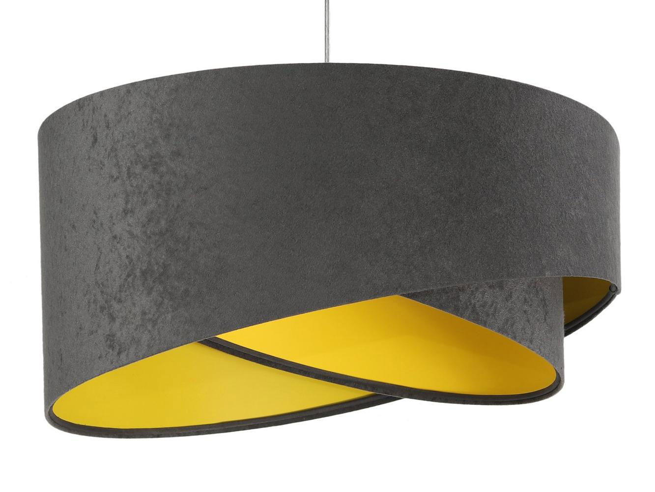 HÄNGELEUCHTE Grau 50/23 cm - Gelb, Kunststoff (50/1.3/23cm) - ONZENO