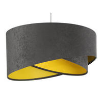 HÄNGELEUCHTE Grau 50/23 cm - Gelb, Kunststoff (50/1.3/23cm) - ONZENO