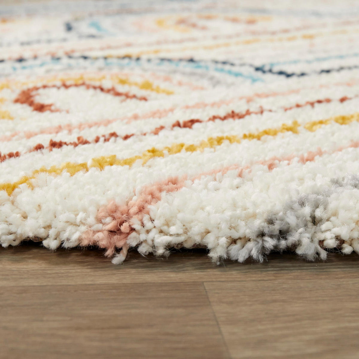 TEPPICH dicker und bequemer Shaggy mehrfarbig - Multicolor, Textil (160/160cm) - AFK Living