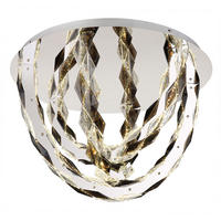 LED DECKENLEUCHTE Metall Chrom Rauch - Silberfarben, Metall (60/60/42cm) - Globo Lighting